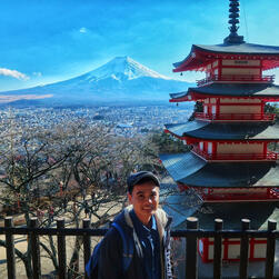 Selfie with Mt. Fuji